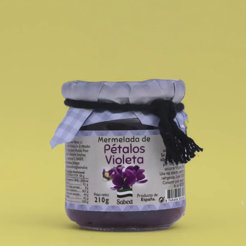 mermelada pétalos violetas